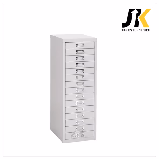 10 Ten Drawers Storage Cabinet Drawing Cabinet with Locker Steel Locker