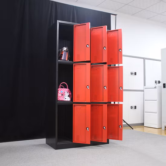 High Quality Metal Lockers 8 Door Stainless Steel Multiple Layer Clothing Locker