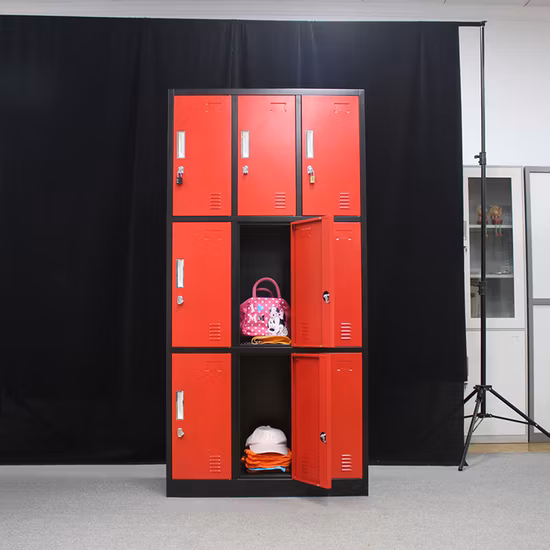 High Quality Metal Lockers 8 Door Stainless Steel Multiple Layer Clothing Locker
