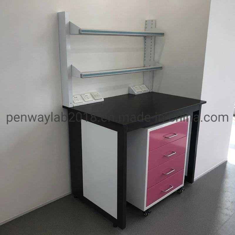 Full Painted Steel Movable Lab Bench Cabinet Mobile Laboratory