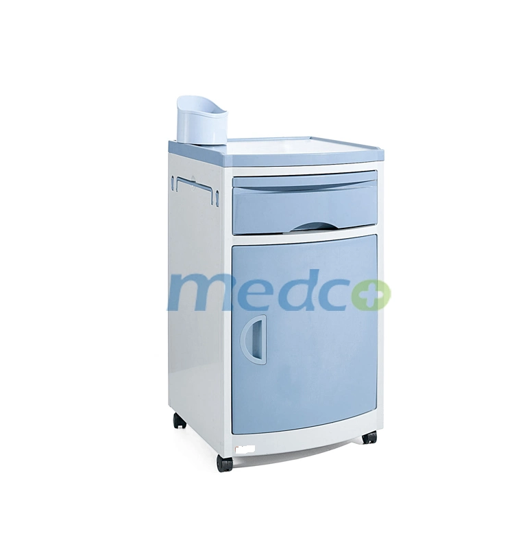 CE Hospital Furniture Patient ABS Bedside Cabinet Locker for Medical