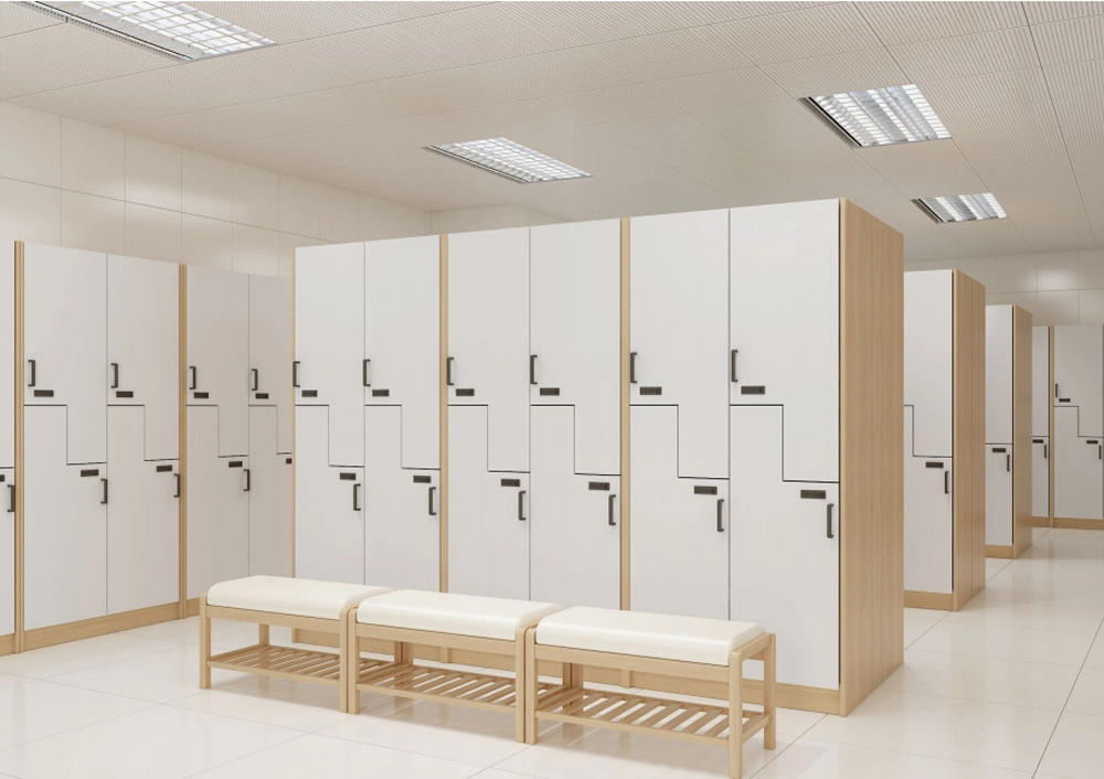 Hospital Lockers School Changing Room Steel Storage Luggage Shoe Cabinet Metal Locker with Key Lock Padlock Natatorium Clothes Locker Gym Single Door Locker