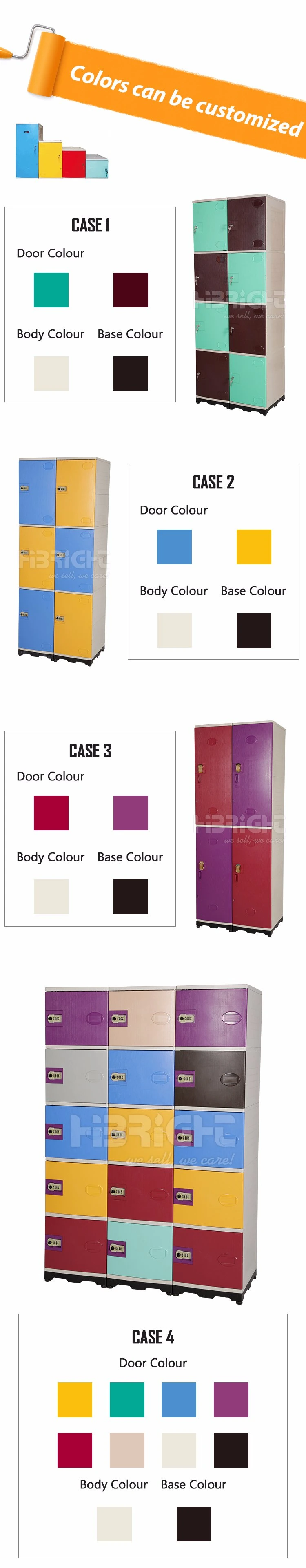 School Student Supermarket Storage ABS Plastic Locker