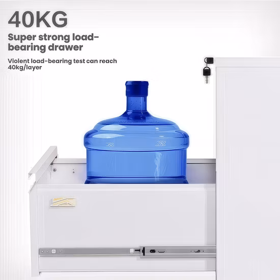 Aktenaufbewahrung für Bürozwecke im Legal- und Letter-Format, seitlicher Aktenschrank aus Holz mit 3 Schubladen