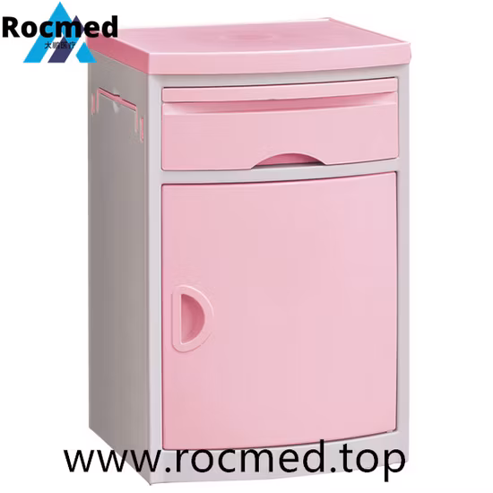Krankenhausmöbel ABS-Edelstahl-Nachttisch Medizinischer Nachttisch