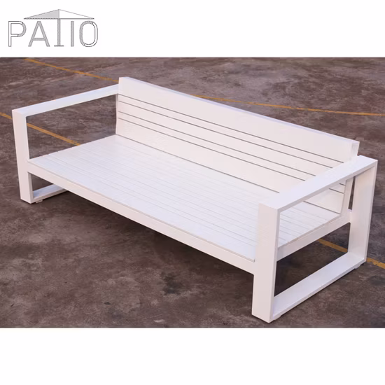 Kunststoff-Holz-Aluminium-Rahmen-Sofa-Möbel-Garten-im Freienbalkon-Sofa