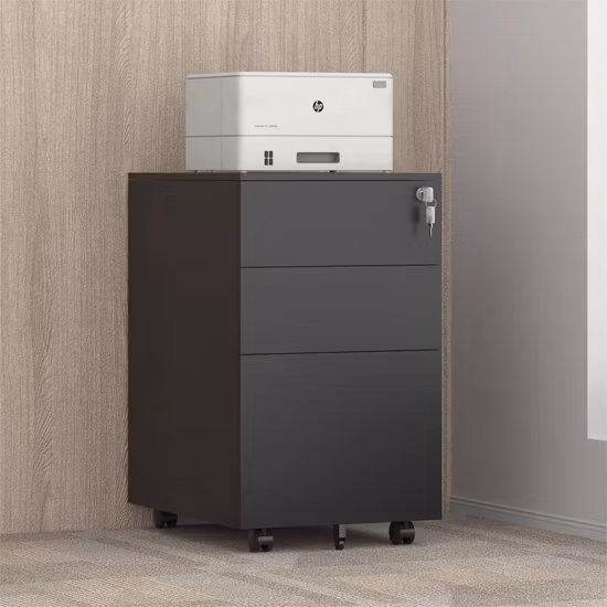 Kleiner seitlicher Aktenschrank, seitliche Aktenschrank-Kombinationen, Büro-Aktenschrank mit Schubladen