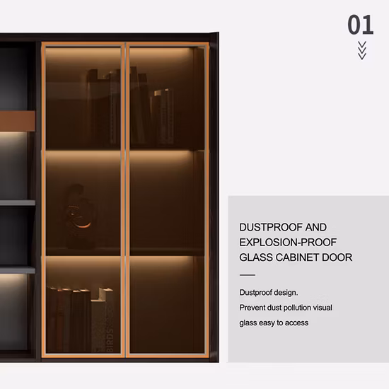 Konkurrenzfähiger Preis, offene Rezeption, luxuriöser Katar-Bücherregal mit 4 seitlichen Schubladen und Aktenschrank aus Holz