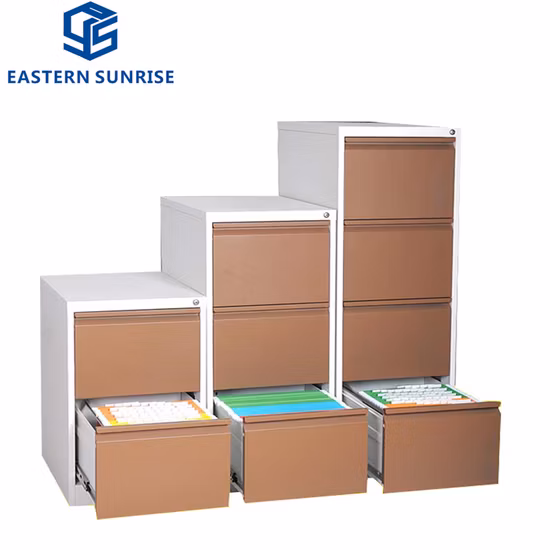 China Factory Seitlicher Stahl-Büromöbelschrank mit 4 Schubladen zur Aktenaufbewahrung