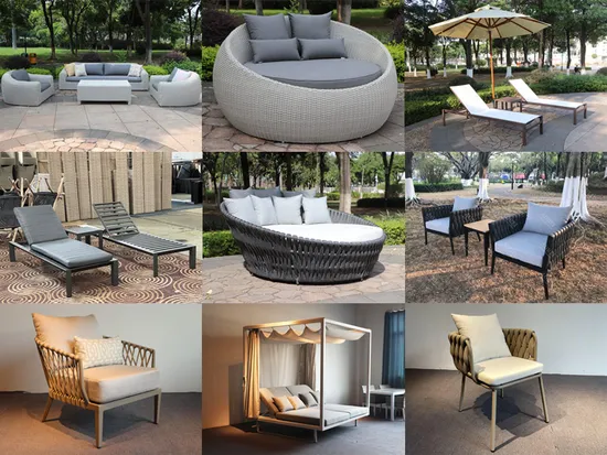 Moderne Outdoor-Garten-Hotel-Home-Terrasse-Resort-Möbel, Cabana-Sonnenliege, Tagesbett