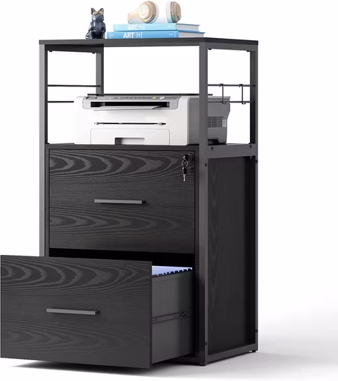 Gdlt Büromöbel, 3 Schubladen, seitlicher Aktenschrank, Aktenschrank, Metall, Stahl