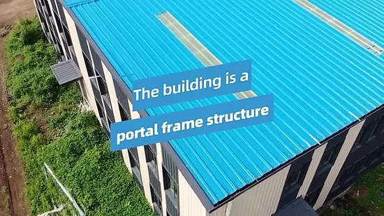 Helle Rahmen-Stahlkonstruktions-Gebäude-Stahlhangar-Gebäude vorfabrizierte Stahlschuppen