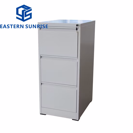 Vollständig ausziehbarer, vertikaler Aktenschrank aus Metall mit 2/3/4 Schubladen, Aktenaufbewahrungseinheiten aus Stahl, moderne Büromöbel