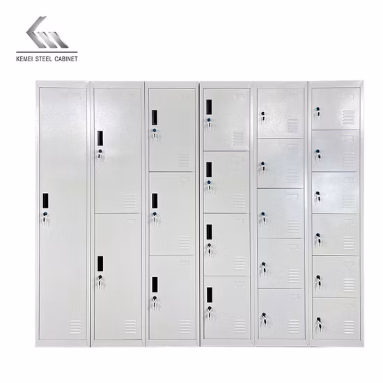 Mehrfarbiger Aufbewahrungsschrank aus Metall mit Einzeltür und 1 Tür